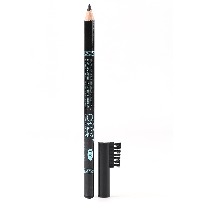 Hard Core Eyebrow Pencil Colored Waterproof Wooden Not Easy To Break Color Eyeliner Makeup Glue Pen