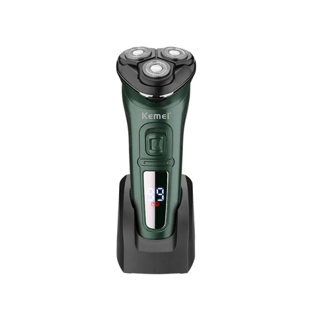 USB Rechargeable Men's Clean Electric Shaver Green - Shop at LoveMi