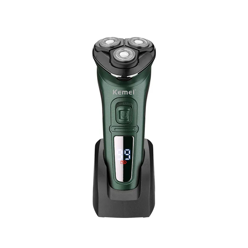 USB Rechargeable Men's Clean Electric Shaver - Green