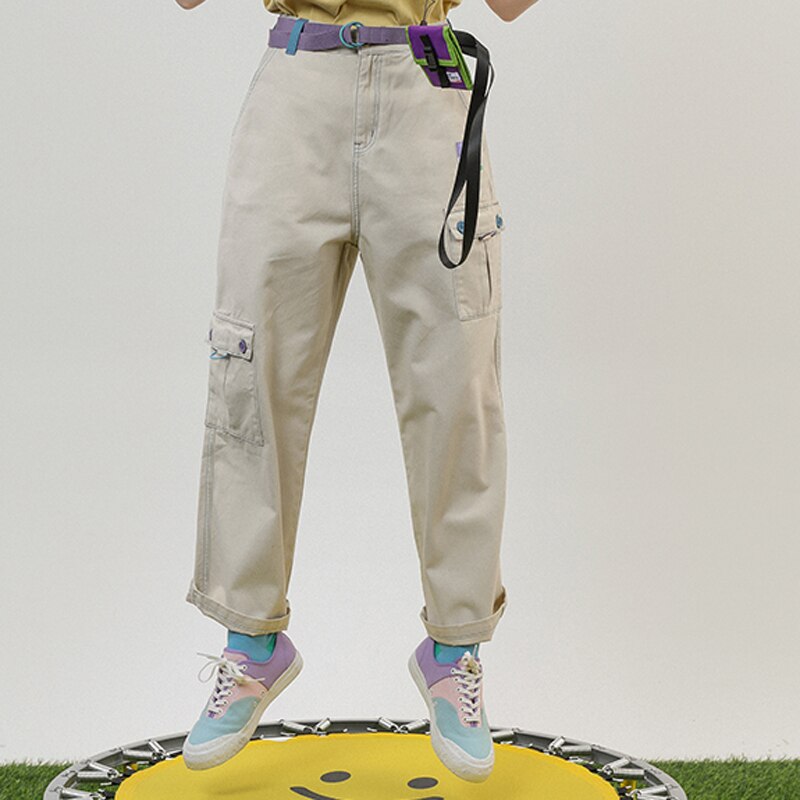 Summer Casual Style Straight High Waist Casual Pants