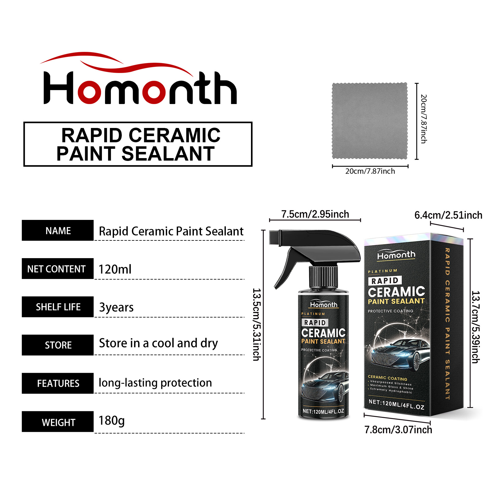 Rapid Ceramic Paint Sealant Spray