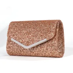 Personality Square Geometric Women's Charm Clutch - Brown - View 1