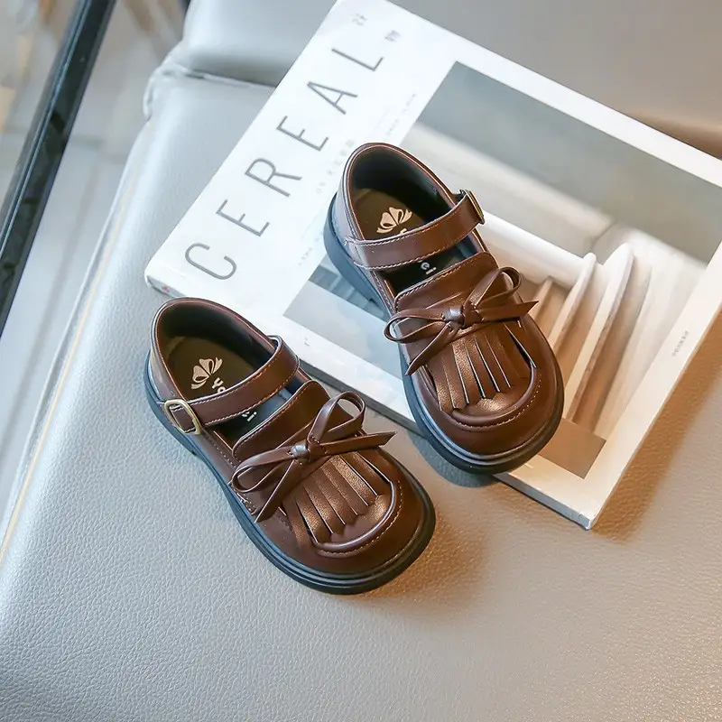 Baby Tassel British Style Leather Shoes Spring And Autumn