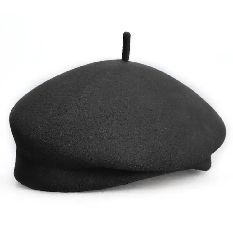 Trend Painter Wool Beret Women's Wool Styling - Black