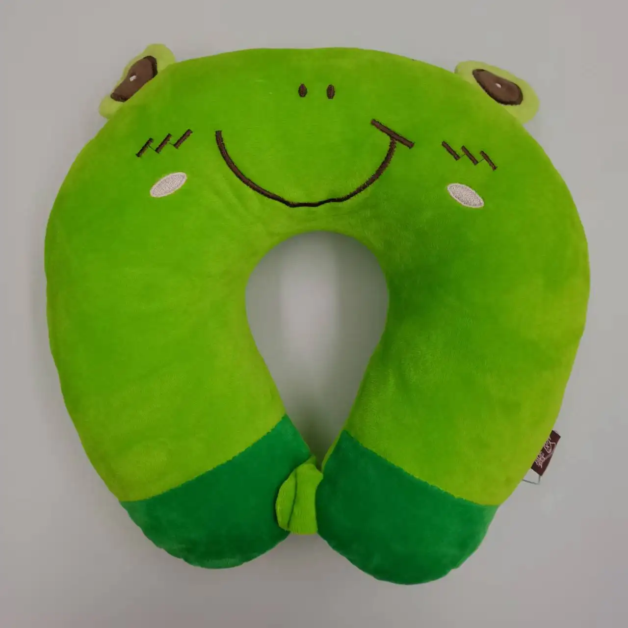 Cute Green Frog Ushape Neck Travel Pillow