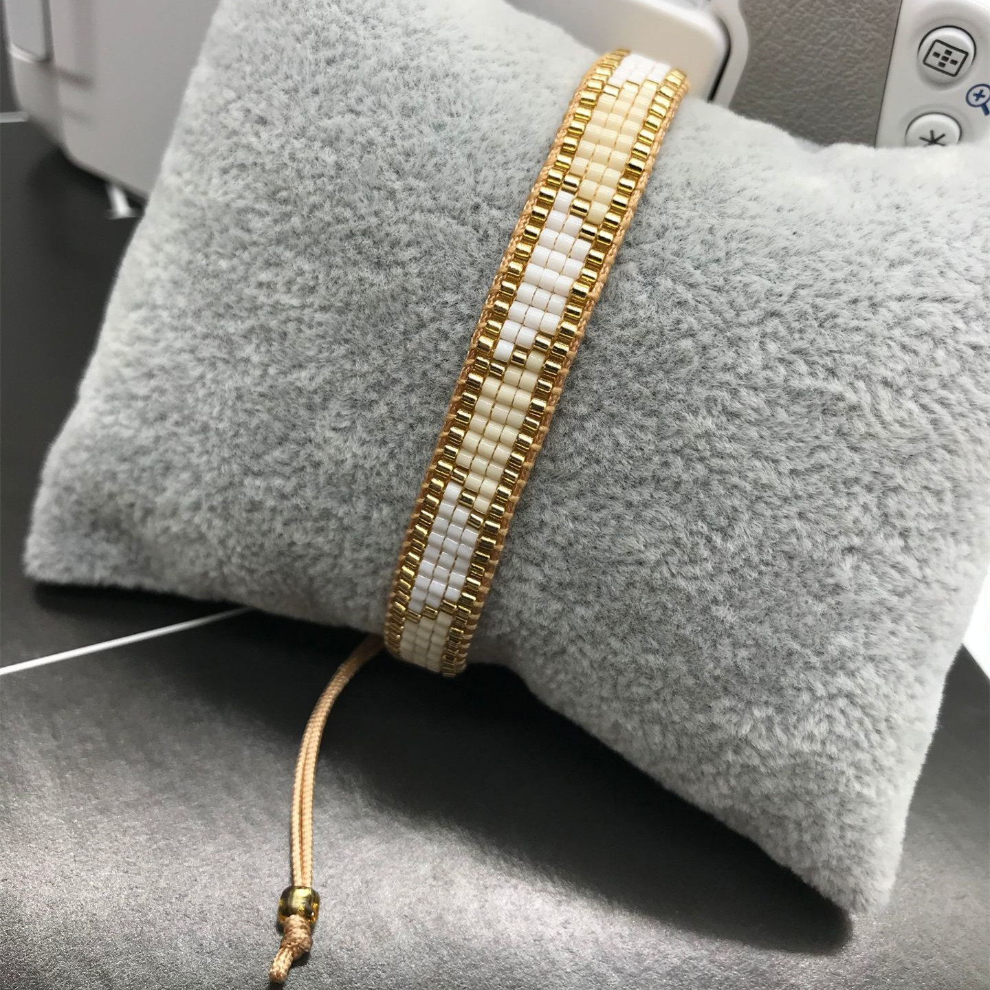 New Fashion Simple Bohemian Miyuki Bead Handmade Woven Geometric Bracelet