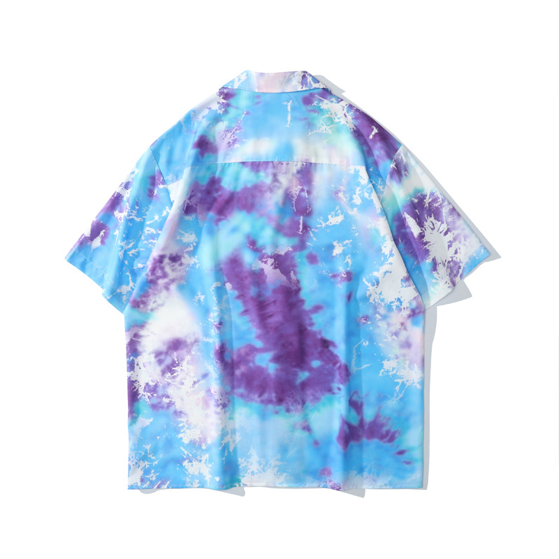 Title 2, Small Tie-dye Short-sleeved Shirt Trend Loose H...