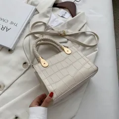 All-matching Women's Small Handbags Popular New Fashion Shoulder Crossbody Small Square Bag - Beige - View 1