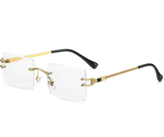 Gold frame and white flat C8