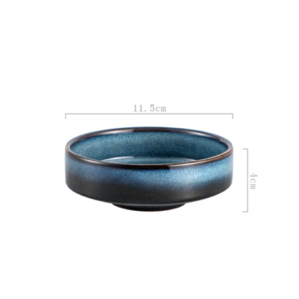 Round bowl starry sky blue