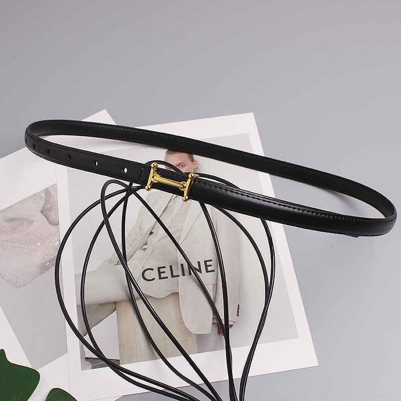 Simple Style I-shaped Button Press Line Cowhide Ladies 4f52f02b A6ce 43c3 Bc13 3a582a62e156