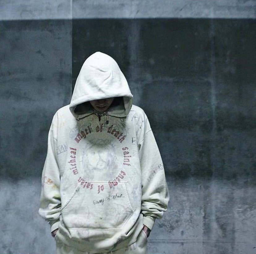 Title 2, Autumn And Winter Casual Graffiti Hooded Sweater