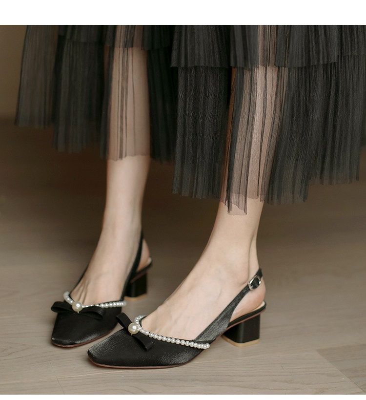 Satin Slingback Pumps, picture 2 of 3