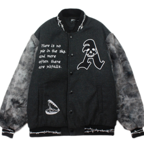 Casual Loose Men's And Women's All-match Neutral Baseball Uniform Jacket