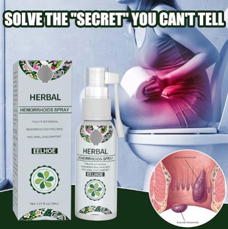 Ellehoe Herbal Hemorrhoids Spray 30Ml - Shop at LoveMi