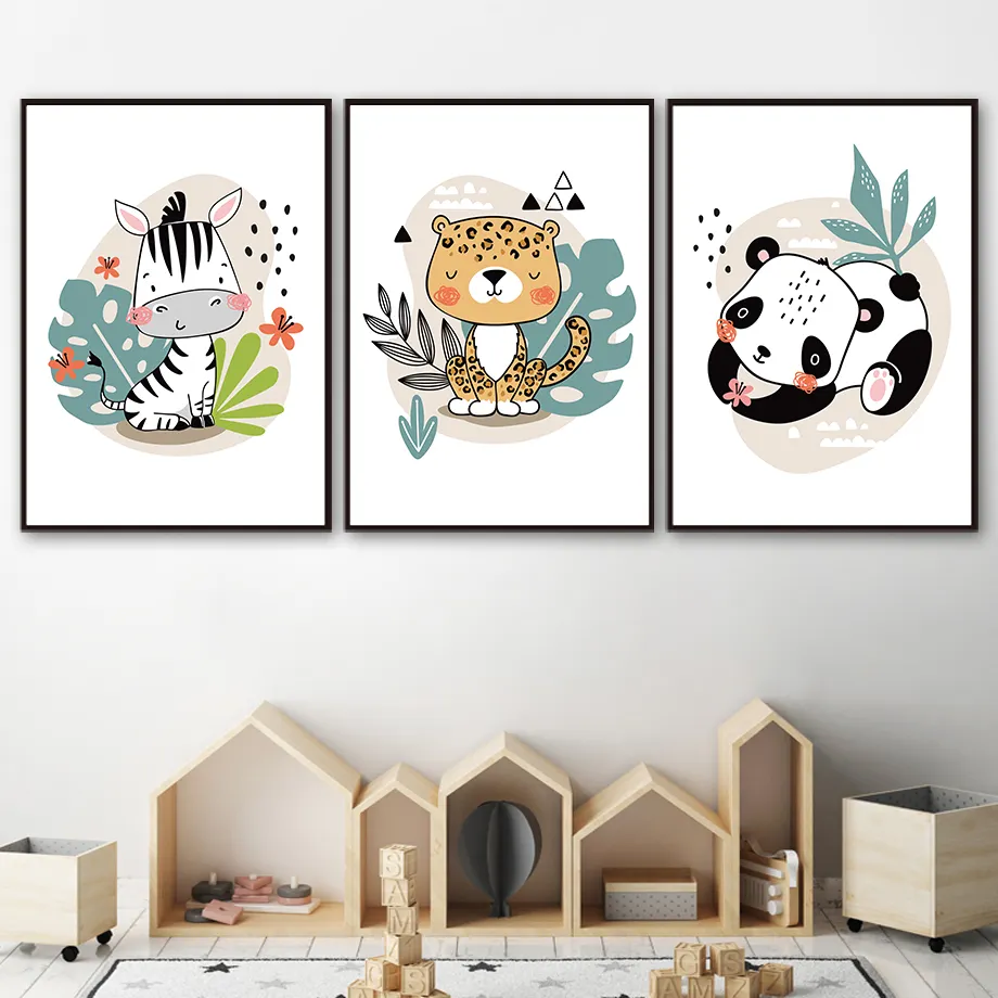 Cute Animal Print Scandinavian Posters And Prints