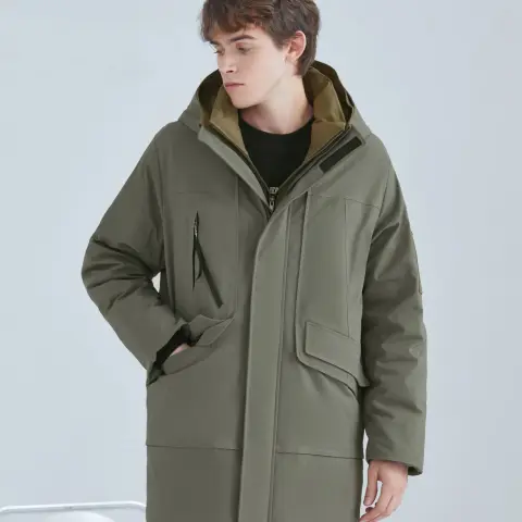 Warm and Comfortable White Duck Down Men's Jacket