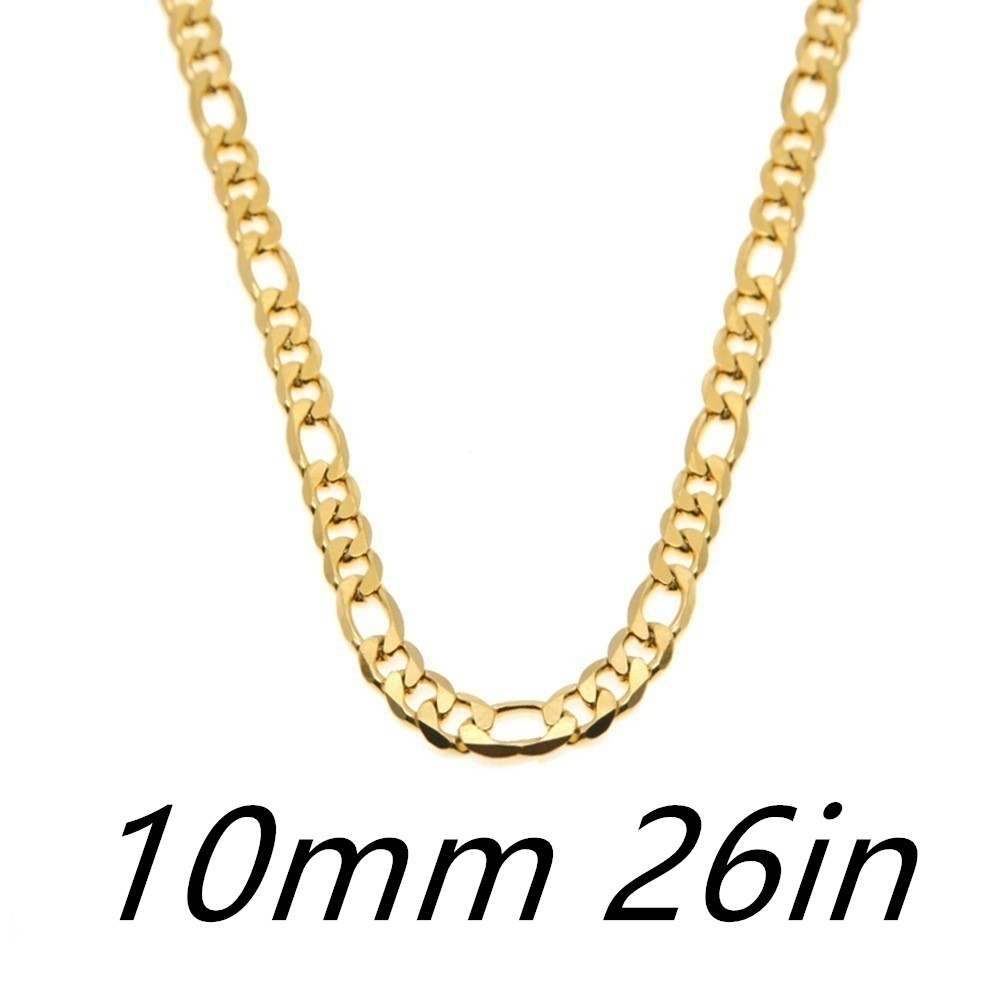 3 To 1 Chain Electroplated Gold 6MM Side Chain