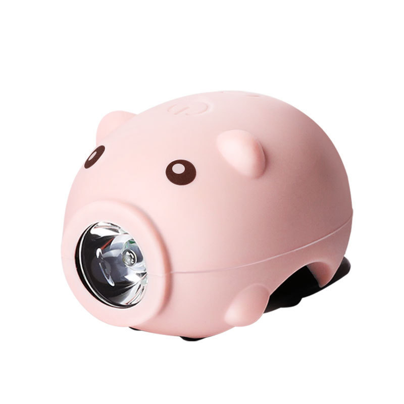 Children's Bicycle Piggy Horn Light USB Charging
