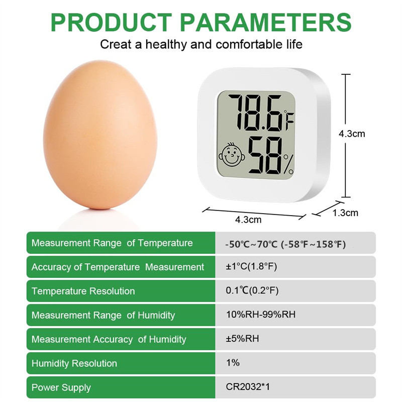 Title 6, Mini Digital Thermometer Hygrometer Room LCD Di...