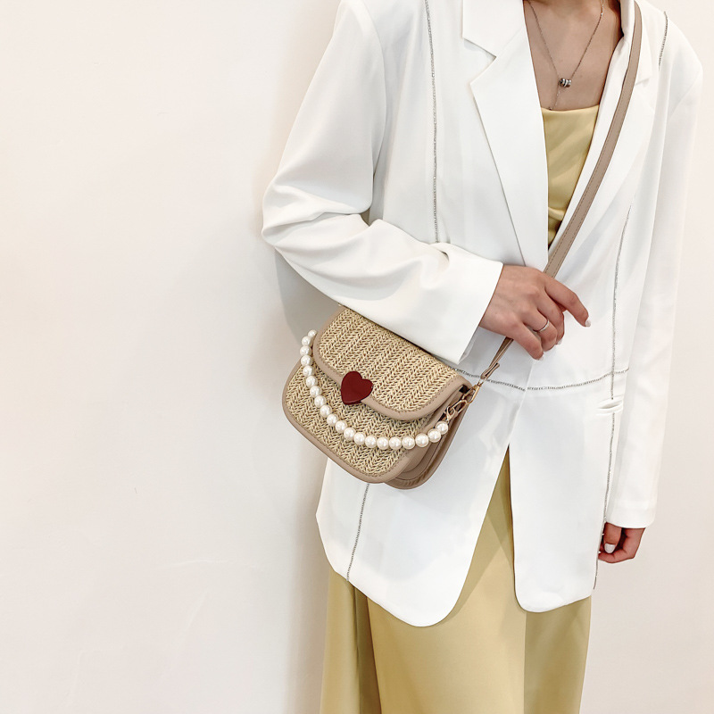 Retro Woven Women's Bag Foreign Style One Shoulder Crossbody