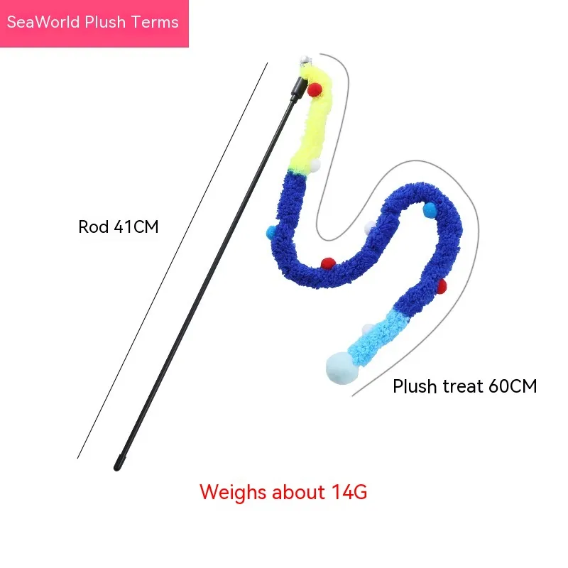 Innovative Colourful Plush Cat Teaser - Ocean World