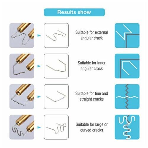 Stapler Car Bumper Fender Welding Welder Gun Plastic Kit Repair With Staples — image 5