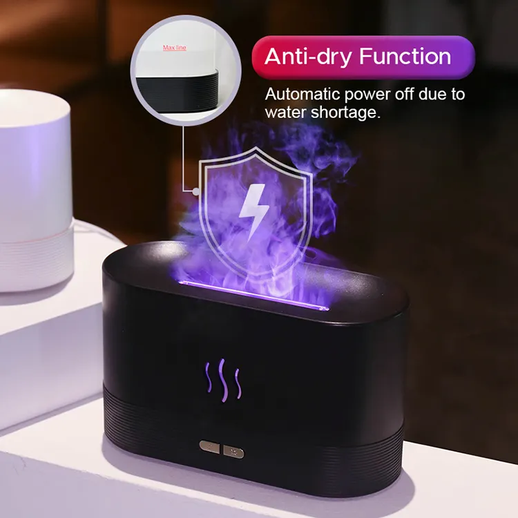 Best Selling USB Ultrasonic Flame Humidifier Led
