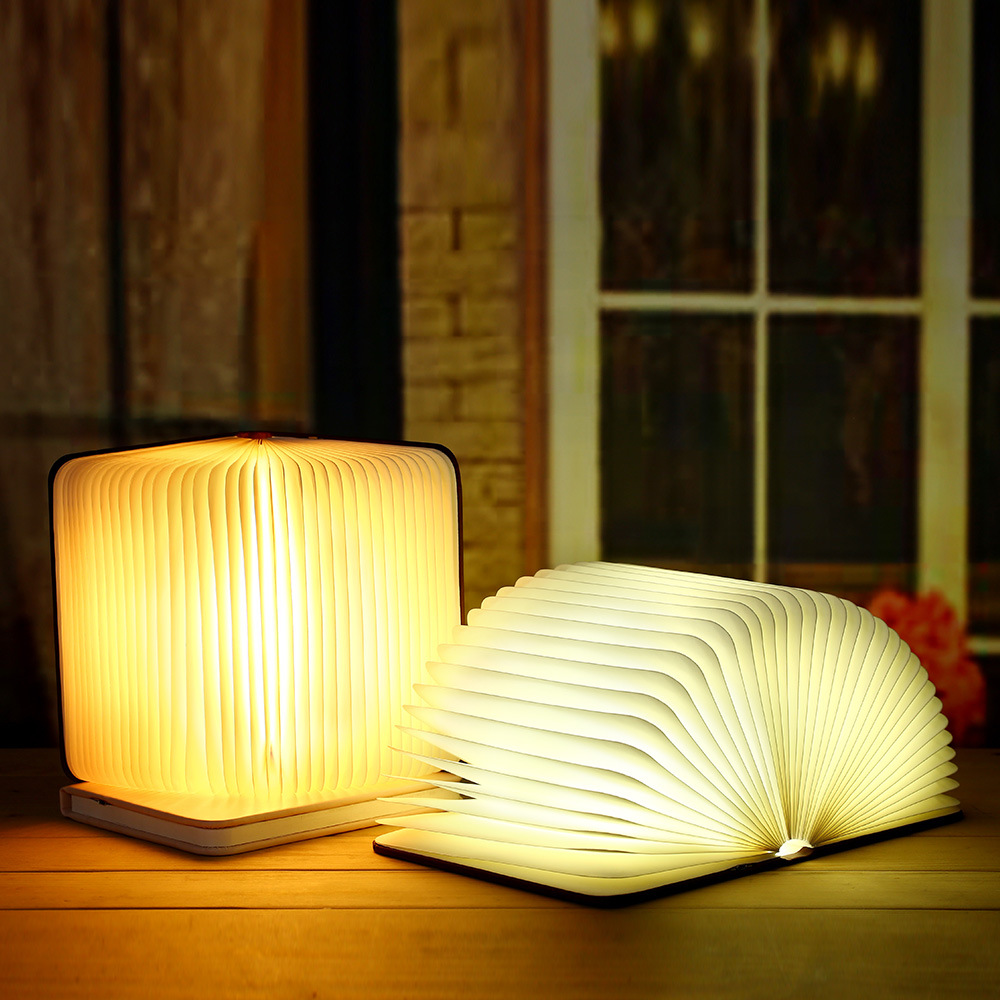 Bedroom Rechargeable Bedside Lamp Turning And Folding