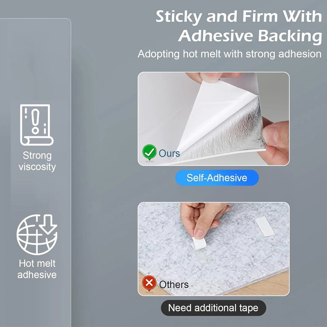 12Pcs PVC Marble Tiles Wall Sticker Self-Adhesive Stick Kitchen Bathroom Decor