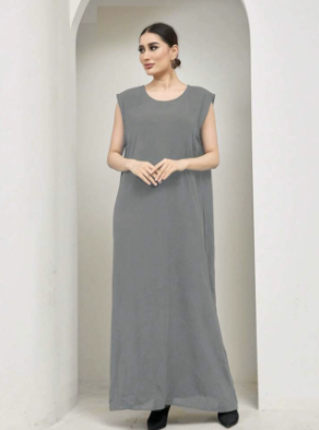 Breathable And Skin-friendly Solid Color Loose Vest Dress