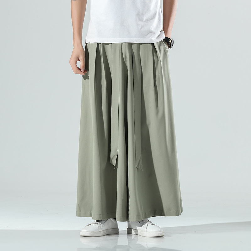 Title 1, Pantaloni casual larghi oversize in seta ghiacc...