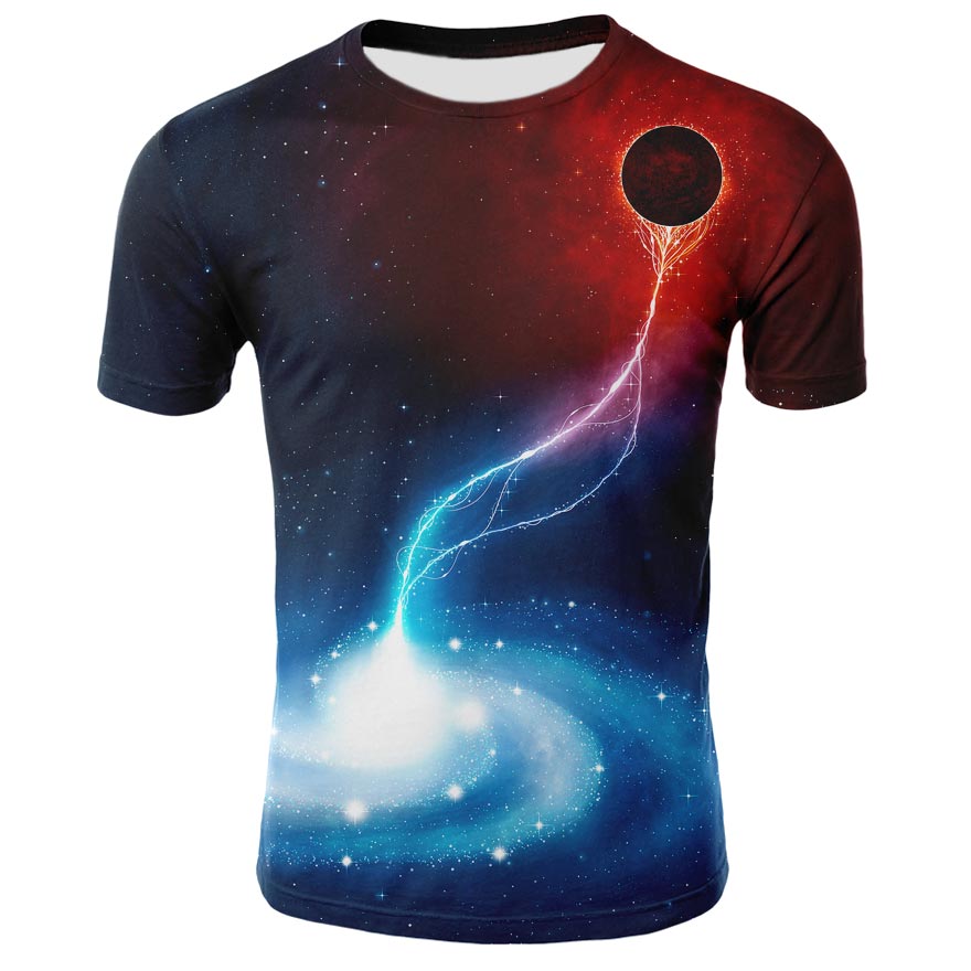 Title 2, Mens Fashion Digital Printing T-Shirt Tops Sty...