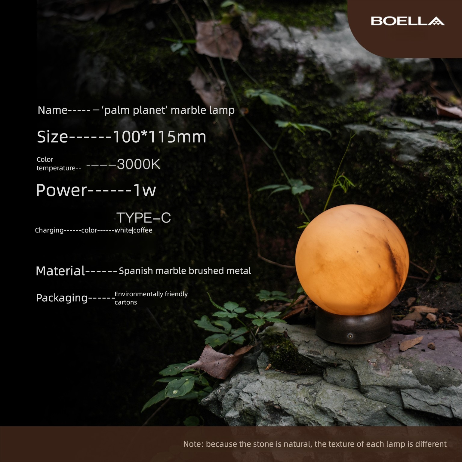 Natural Alabaster Table Lamp