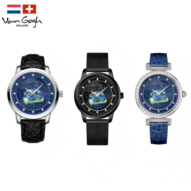 Van Gogh Quartz Wrist Watch The Starry