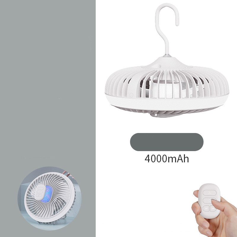 Outdoor Camping Remote Control Small Fan With Light