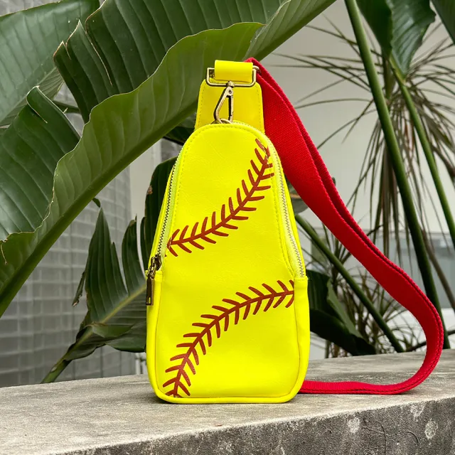 PU Baseball Bag Fashion Women Yellow - Shop at LoveMi