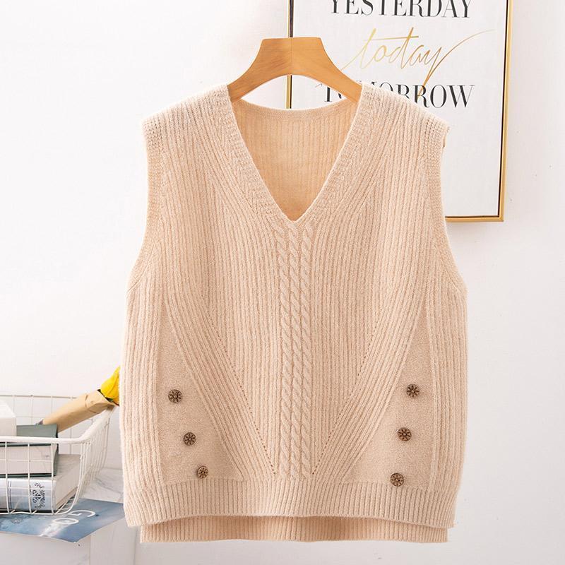 Title 7, Hem split pullover trui dames vest kraag klein ...