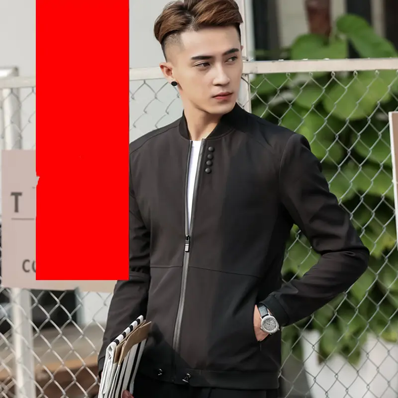 New Style Men's Coat Jacket Stand-up Collar
