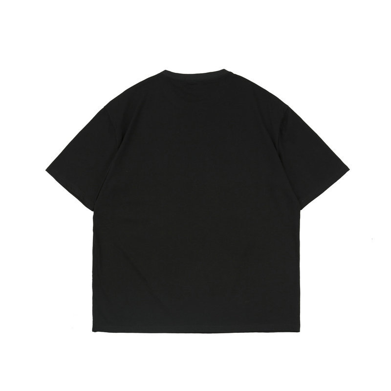 West Coast Couple Casual Hip Hop T-Shirt Impression Dark Half Sleeve