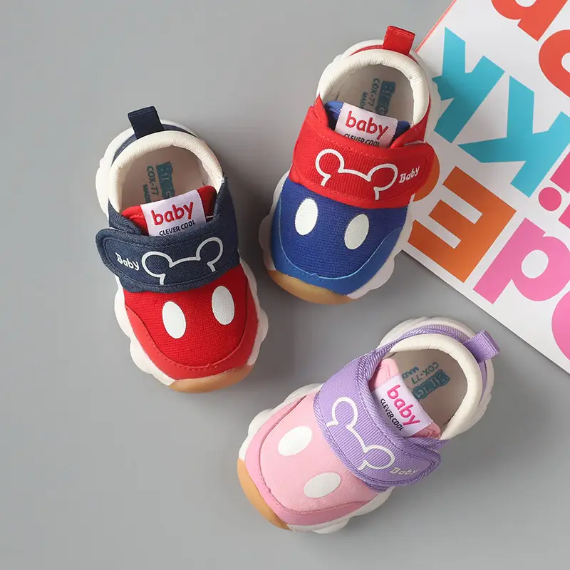 0-1-3 Years Old Soft-soled Autumn Cotton Female Baby Shoes