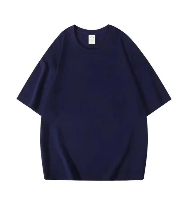200G Cotton T shirt POD Customization, Only Accept To Dye And Stamp Dark Blue - Shop at LoveMi