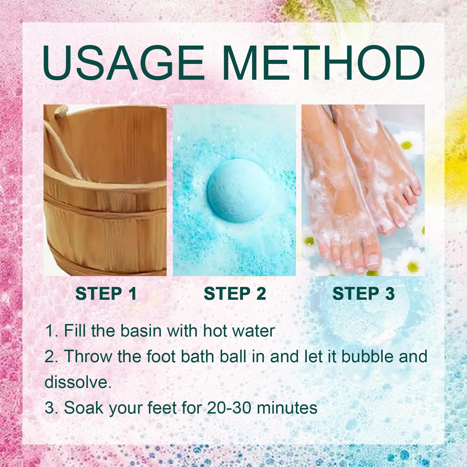 Ginger Essential Oil Foot Bath Balls Dispels Cold And Dampness, Deodorizes, And Promotes Sleep Foot Care.