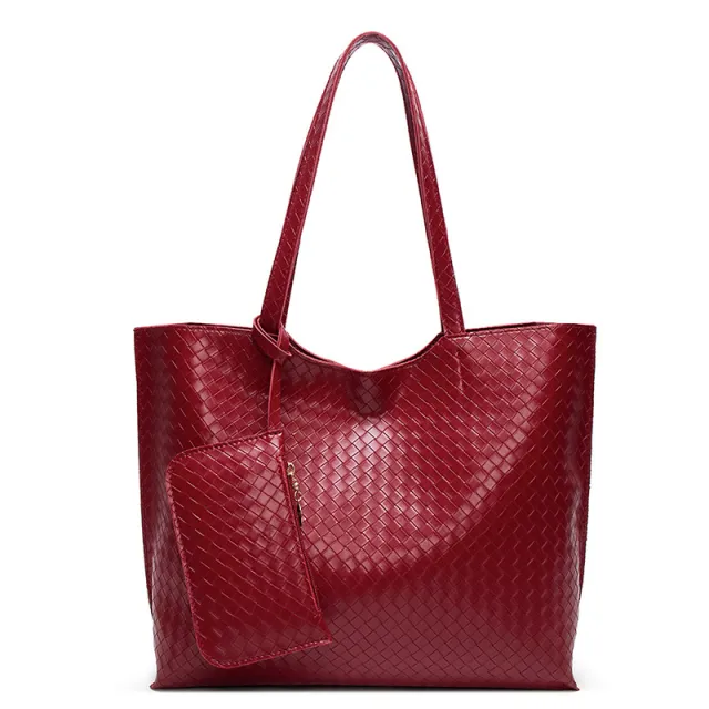 Trendy Woven Picture Bag Fashionable Portable Red - Shop at LoveMi
