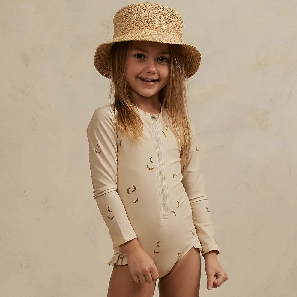 Summer Girls' Sweet Floral One-piece Swimsuit