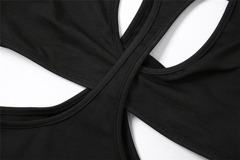 Women’s Design Backless Round Neck Long Sleeve Slim Fit T-Shirt Women