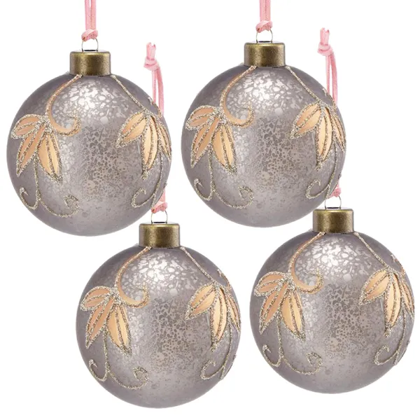 4 piece 4.7 inch Christmas Ball Ornaments, Glass Hanging Decorations For Holiday Tree And Party Decor, FBA Shipped, Prohibited From Sale On The Tem... 4Pcs - Shop at LoveMi