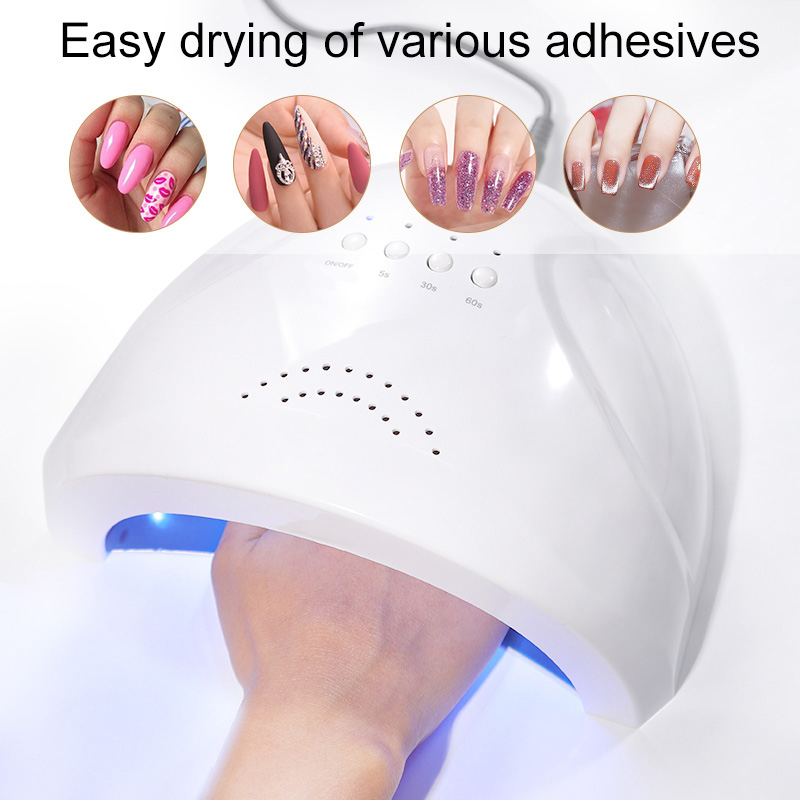UV LED Nail Lamp, Nail Dryer For Gel Polish With 30 Beads 4 Timers Smart Sensor Fast Curing Home Manicure Professional Salon Nails Art Tools Supplies 5