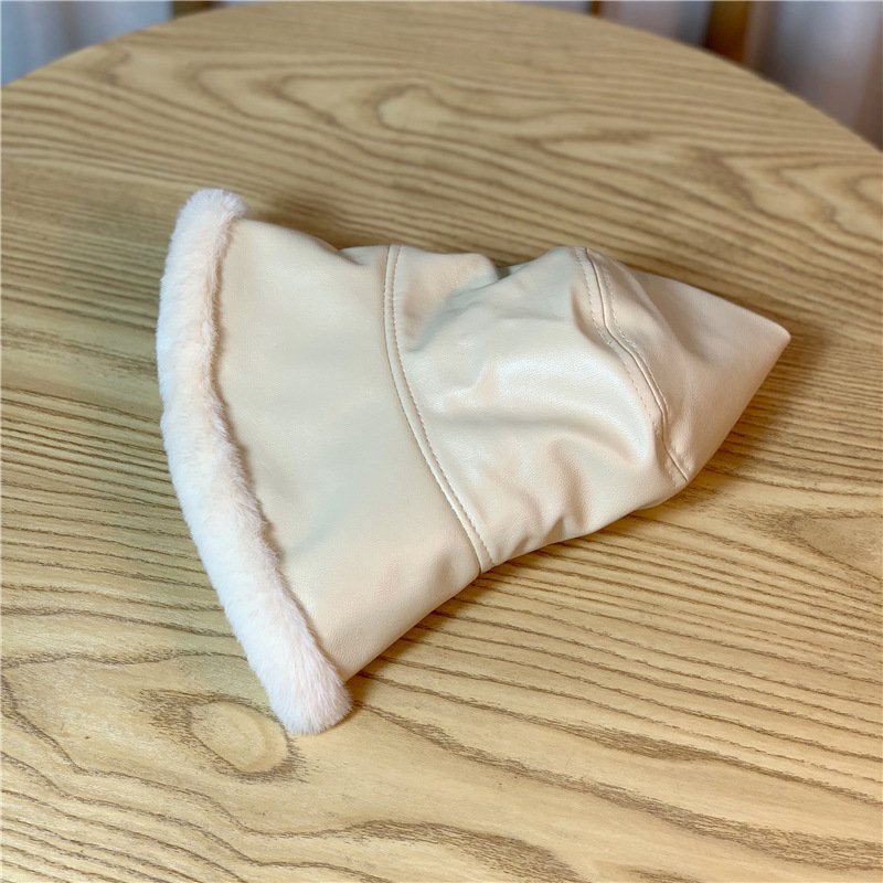 Fashion Lamb Fleece Warm Bucket Hat