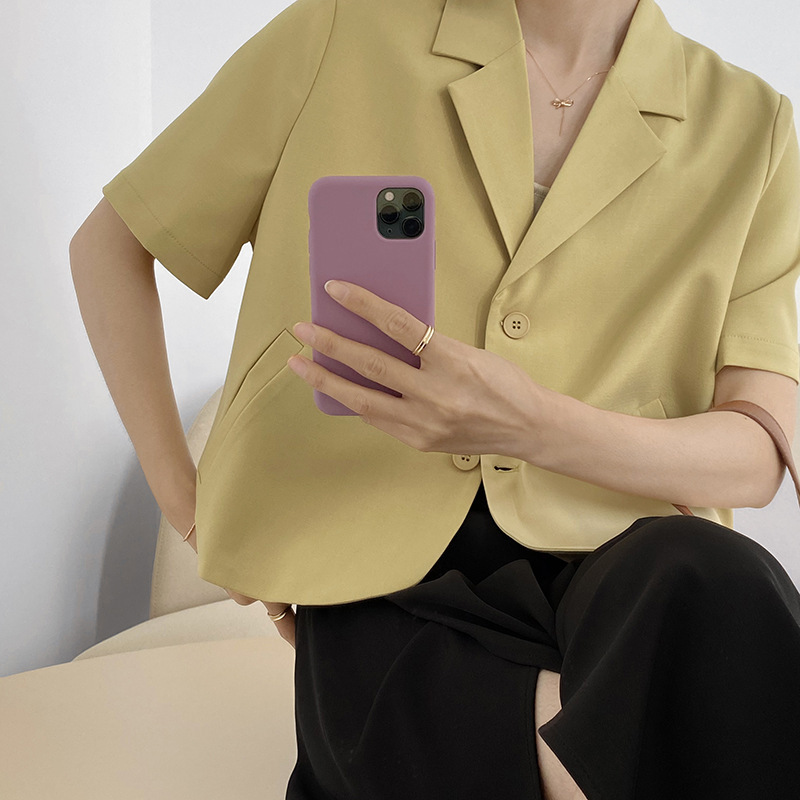 Short-sleeved Small Suit Jacket Loose All-match Suit